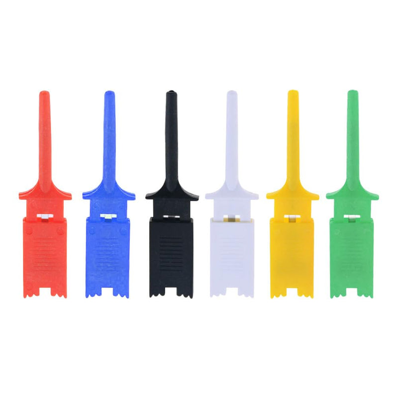 USB Logic Analyzer Device 24MHz 8CH 8 Channel UART IIC SPI Debug with Mini USB Cable + Cable + 12 Pieces Colors Test Hook Clip Set