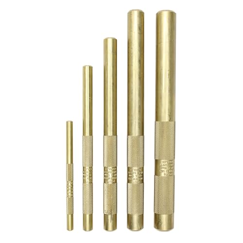 Mayhew Tools 67003 Brass Drift Punch, 5-Piece Set