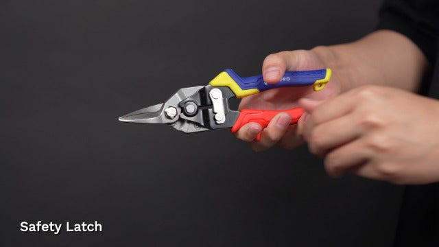 3 Piece Aviation Tin Snips Set, Metal Cutter Shear (Left, Right & Straight) Straight/Left/Right