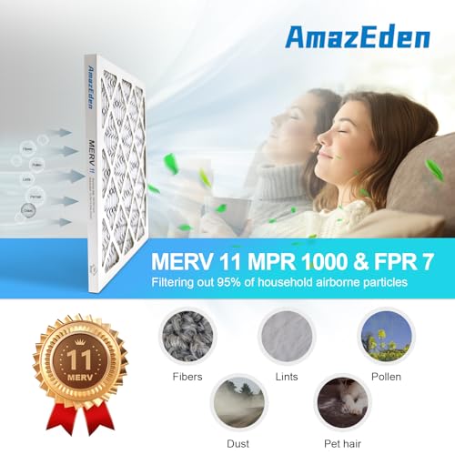 12x12x1 Air Filter 6 Pack MERV 11 Dust Defense 12 x 12 x 1 6-PACK