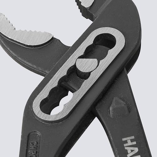 HAUTMEC 3PCS Water Pump Pliers Set, Fast Adjustable Tongue and Groove Joint Pliers Tool Set, Self-Locking Groove, CRV Steel V-Jaw & Comfort Grip, Wider Opening & 7 Positions, 7/10/12 Inch for Plumbing HT0323