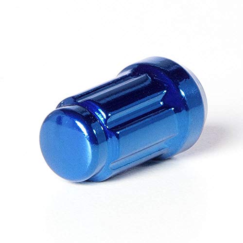 Circuit Performance Spline Drive Tuner Acorn Lug Nuts Blue 12x1.5 Forged Steel (24pc + Tool)