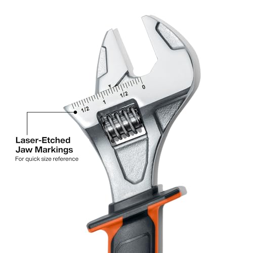 KLEIN TOOLS 47130INS Insulated Adjustable Wrench, 12-Inch, 1000V Rated