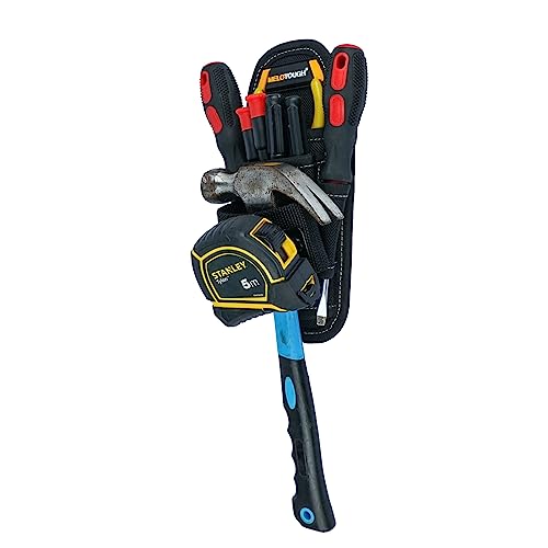 MELOTOUGH Small Tool Pouch with Belt Clip,Small Tool Holder Pouch, Min Work Organizer Tool Holster and Knife Holder with Hammer Holder