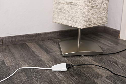 Meister Euro extension - Plastic Cable - IP20 Indoor - Ideal for Lamps and Fairy Lights / Extension Cable / Euro Plug / Euro Coupling | For indoor use (IP20) – multi-piece set – Euro coupling – Schuko coupling – practical power extension 3 m Pack of 3