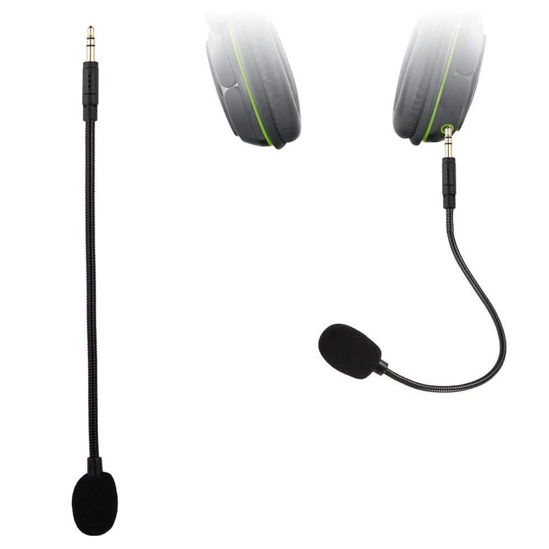 Smays 3.5mm Microphone aux mic for Headphone Jack, Detachable Plug-in Microfono for Laptop PC Phone Conference