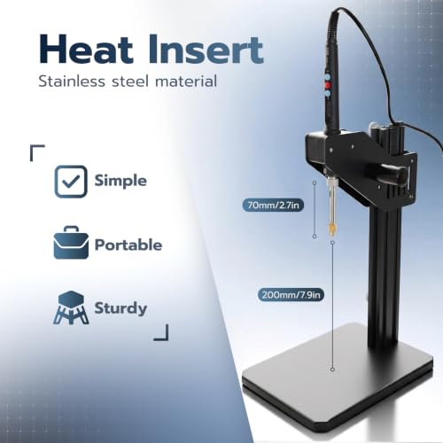 Vertical Heat Set Insert Tools Kit 200mm Working Height for 3D Printing 1