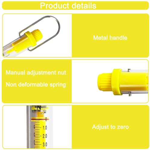 Plastic Balance Hanging Spring Scale Set of 5,1N,5N,10N,20N,30N Yellow
