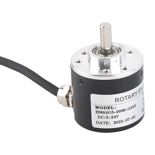 600P/R Incremental Rotary Encoder,2-Phases Photoelectric Encoder 5V-24V,Shaft 6mm Encoder Wide Voltage Power Supplies