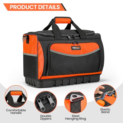Wide Mouth Tool Bag With Small Tool Pouch