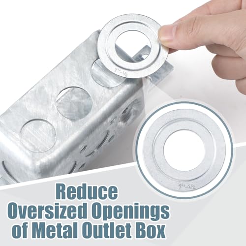 100 Pcs Rigid Reducing Washer Trade Size, 1" X 1/2" 1" x 1/2"