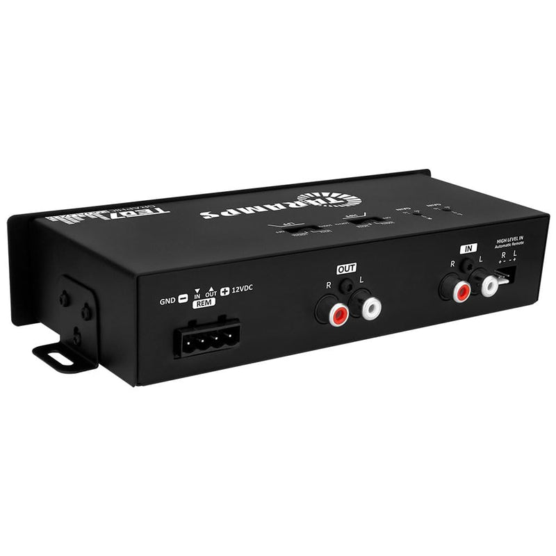 Taramp's TEQ 7 Stereo 7-Band Graphic Equalizer RCA Input 2 Channels HPF and LPF Filters Mute Function Car Audio Mixer Equalizer EQ, Best Control for Car, Boat, Motorcycle - TEQ7 Red