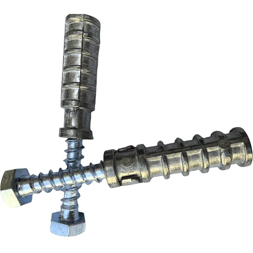 SANTIE 3/8 in. x 1-3/4 in. Zinc-Alloy Short Lag Shield Anchor (3/8" SHORT) - 15 PC