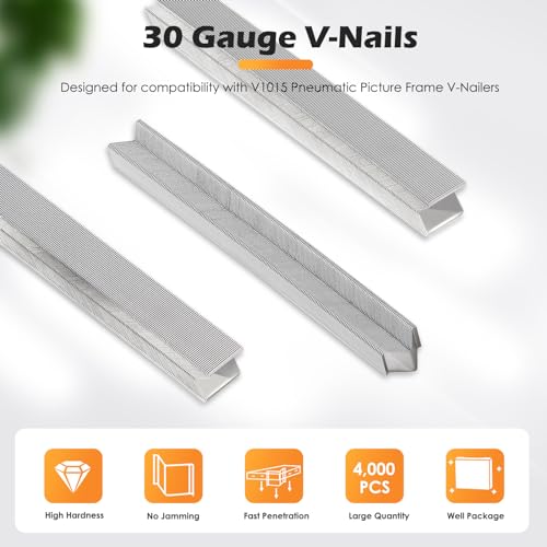 5MM V-Nails 30 Gauge 10.3mm Diameter 5mm Length 8,000 PCS/BOX