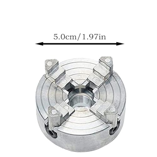 Four Jaw Chuck Z011A for Metal Mini Lathe, Zinc Alloy 4-Jaw Chuck Connecting Rod Mini Collet Lathe Accessory