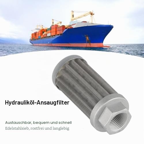 Hydraulic Oil Suction Filter Oil Filter Element Hydraulic Suction Strainer Hydraulic Suction Metal Screen Filter for Generator Automatic