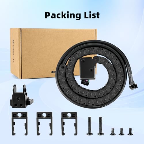 Creality Official K2 Plus Tool Head Cable with Chain, Upgrade Print Head Hotend Mainboard Connector Wire, 1250mm FPC Flat Flexible Cable Replacement Kit, Nozzle Adapter Cable for K2 Plus 3D Printer k2 plus cable