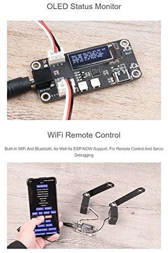 Waveshare ESP32 Servo Driver Expansion Board Built-in WiFi Dedicated Driver Board Designed for Serial Bus Servos, ESP32-WROOM-32, ESP32S