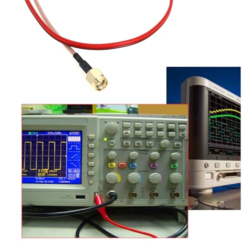 ECSiNG 2 Pieces Alligator Clip Test Cable SMA Male to Alligator Clip Test Lead RF Cable Connection Line RG316 Cable for Electrical Testing Work in Laboratory