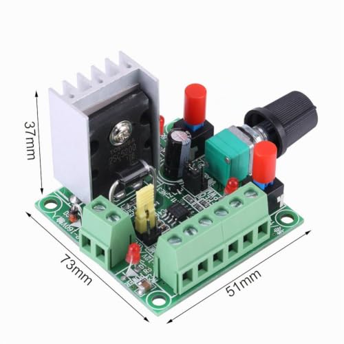 PWM/Frequency Pulse Signal Generator Module Adjustable Stepper Motor Drive Controller Board with Jumper for Simple Speed and Reversing Regulation