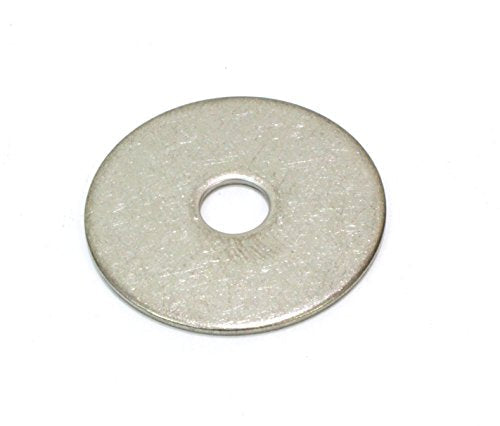 Bolt Dropper 3/8" x 1-1/2" Stainless Fender Washer, (100 Pack), 18-8 (304) Stainless Steel Flat Washer, 0.406" ID x 1.5" OD x 0.050" Thick, Plain Finish Metal Washer by Bolt Dropper 3/8" x 1-1/2" OD (100 pcs)