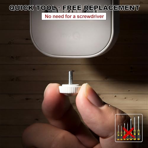 2 Pcs Security Quick Thumb Screws Compatible with myQ Smart Garage Door Video Keypad, Easy to Install