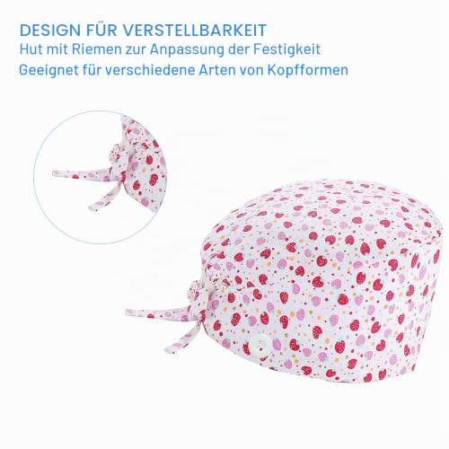 Adjustable Work Cap, Surgical Cap Fabric, Cotton Nurse Cap with Buttons, Adjustable Cotton Dust Cap, Adjustable Work Caps, Printed Unisex, Hair Cover with Sweatband