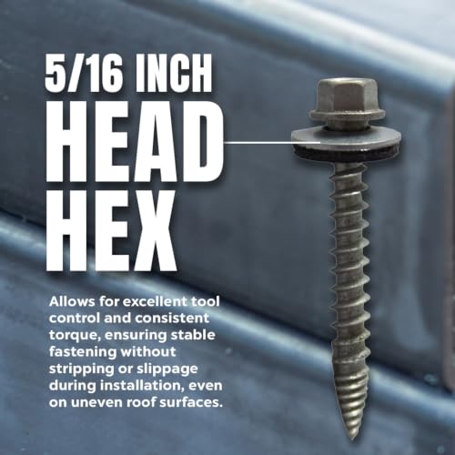 Metal Depot Orange Galvanized Wood Screw #10 x 1-1/2 Self Tapping