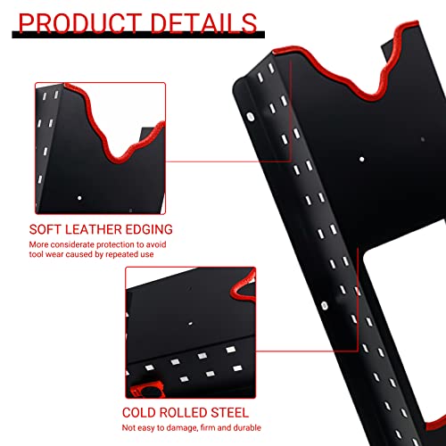 Polishing Buffer Holder Wall Mount, Rotary Polisher Storage Rack 19.3x6.7x3.74 inch
