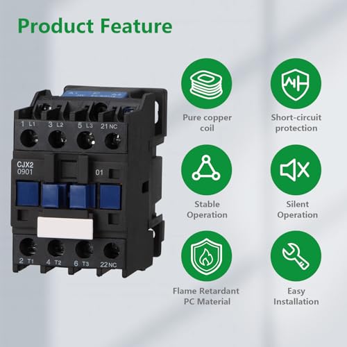Wengart AC contactor CJX2-0901, AC24V 3NO1NC improve your industrial performance for high performance load management, modular flexibility and environmentally friendly operation 1NC_AC24V