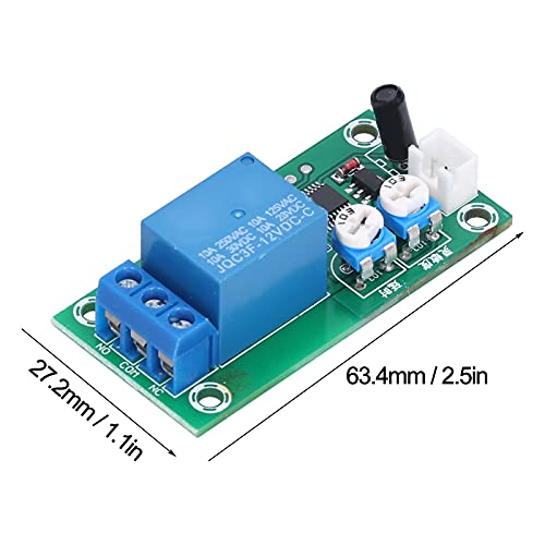 Vibration Module Vibration Sensor Module DC 12V Sensitivity Time Delay Switch DIY High Sensitive Alarm Vibration Sensors for Electronic Components