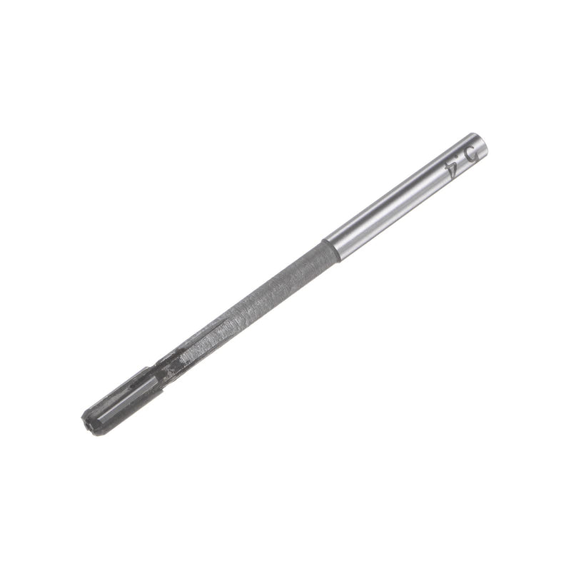 sourcing map Clamping Reamer 5.4 mm H7 Carbide Tip Straight Flutes Round Shank Lathe Cutter | Straight Tip Flutes Round Shank
