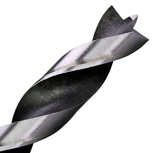 Chrome Vanadium Brad Point Drill Bit Set, 29-Piece Imperial Size from 1/16" to 1/2" Inches Within Plastic Storage Case