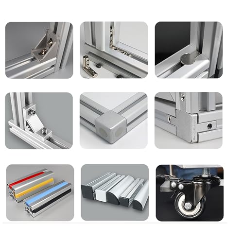 3060 Aluminum Extrusion T Slot 300mm Long Black 2 Pack, Extruded Aluminum Profile T Slot 30 Series European Standard Anodized Linear Rail 30 x 60 11.81" 2Pcs 11.81" / 300mm
