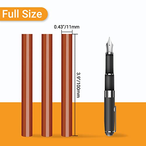 Manarty Black & Brick Red Hot Glue Sticks Full Size, 48pcs 0.43" Dia Hot Melt Glue Sticks Bulk, for Craft DIY Decoration School Project