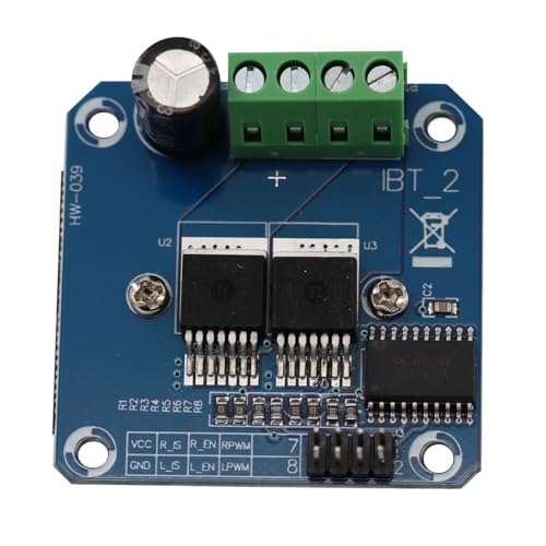 BTS7960 43A High Performance Double DC Stepper Motor Driver Module Motor Driver Module Module Board 5.5 V to 27 V for Smart Car (Pack of 3)