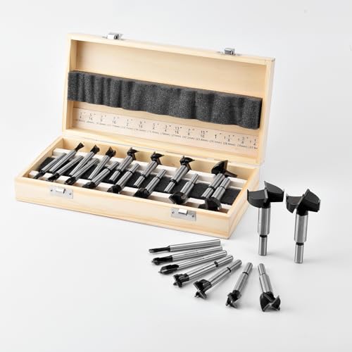 Mollom 15Pcs Carbide Forstner Drill Bit Set (6.3-35mm) 15Pcs | 6.3-35mm