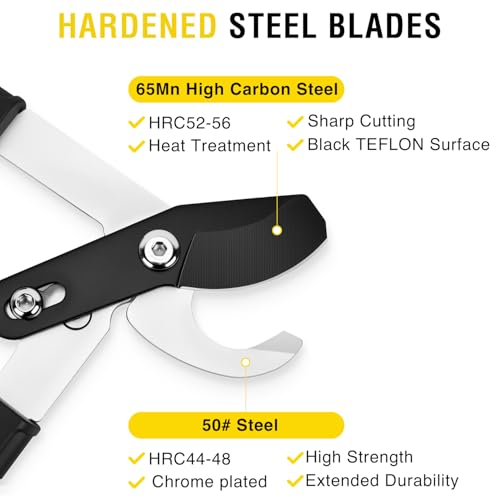 Yesker 29 Inch Loppers for Tree Trimming Heavy Duty Bypass Loppers Powerful Gear Action Sharp Steel Blade Tree Trimmer up to 1.5" Dia Cut Capacity Non-slip Handle Branch Cutter for Garden Maintenance 29" Loppers