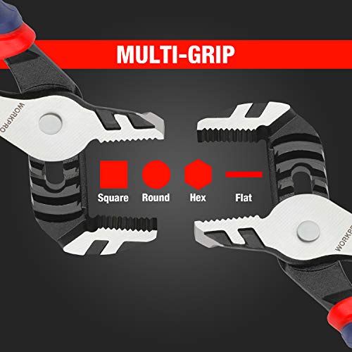 WORKPRO 3 Piece Groove Joint Plier Set 3pcs(12"+10"+8")