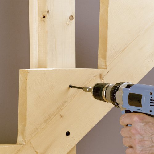 FastenMaster FMTLOK06-50 TimberLOK Heavy-Duty Wood Screw, 6 Inches, 50-Count , Black