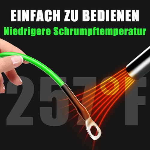 Heat Shrink Tube Diameter 12 mm 3:1 with Adhesive Cable Waterproof 2.4 m Black Red | ELECFUN Heat Shrink Tubing, Double-Walled, Waterproof, Wear-Resistant, Thick-Walled, 1.2 m Black & 1.2 m Red 12mm & 2.4m