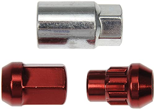 Dorman 713-375E Red Acorn Wheel Nut Lock Set