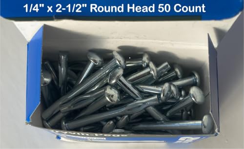 Star Dryvin-Pegs Split-Drive Concrete Anchor, 1/4 in x 2-1/2 in, 50 Count