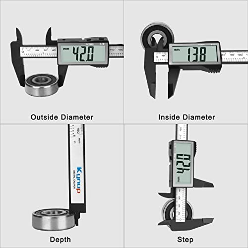 Kynup Digital Caliper with Large LCD Screen, Digital Calliper, Millimeter/Inch Conversion, Lightweight Measuring Tools, Vernier Caliper, 150 mm Caliper with Large LCD Screen
