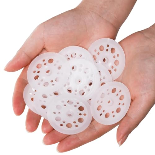 Frcctre 500 Pcs 46 mm Polypropylene Washers for Fixing and Fastening Rigid Foam Insulation Foam Board Panels and Sheets, Plastic Washers for Screws Nail 1.81 inches