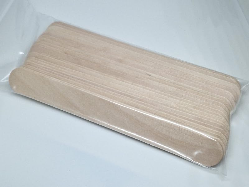 20 x Wooden Tongue Depressors - Smooth with Rounded Corners