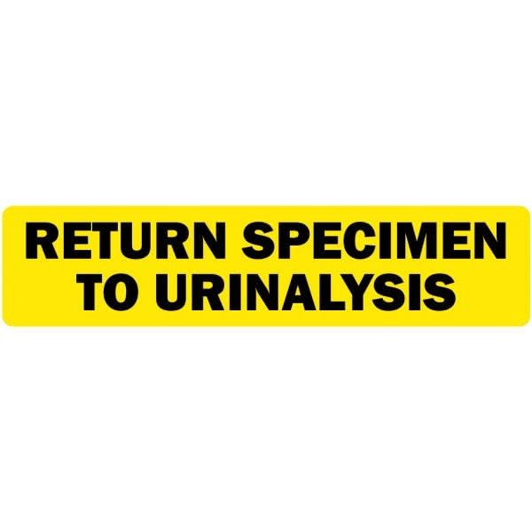 LabelValue.com | Return Specimen to Urinalysis Medical Labels LV-MUC-1