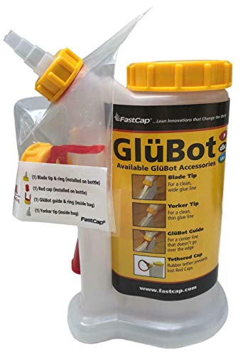 Wood Glue Dispenser, 16 Oz Btl, Dripless Bundle with 5oz Precision Wood Glue Bottle, Anti-Drip, Dowel & Biscuit Tips