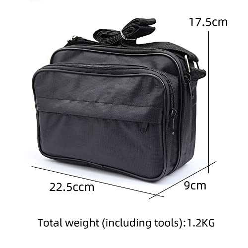 FTTH Fiber Optic Cold Connection Assembly Termination Tools Kit Bag with Visual Fault Locator Fiber Cleaver SC FC Connector Optical Power Meter Finder Cable Tester Stripper Tool Dust Free Paper B5
