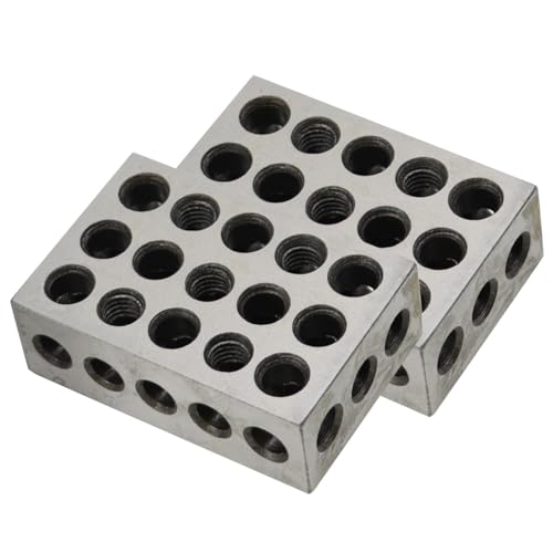 23 Holes 1 2 3 Setup Blocks Matched Pair 0.0002" Squareness 1-2-3" Blocks 0.0002"